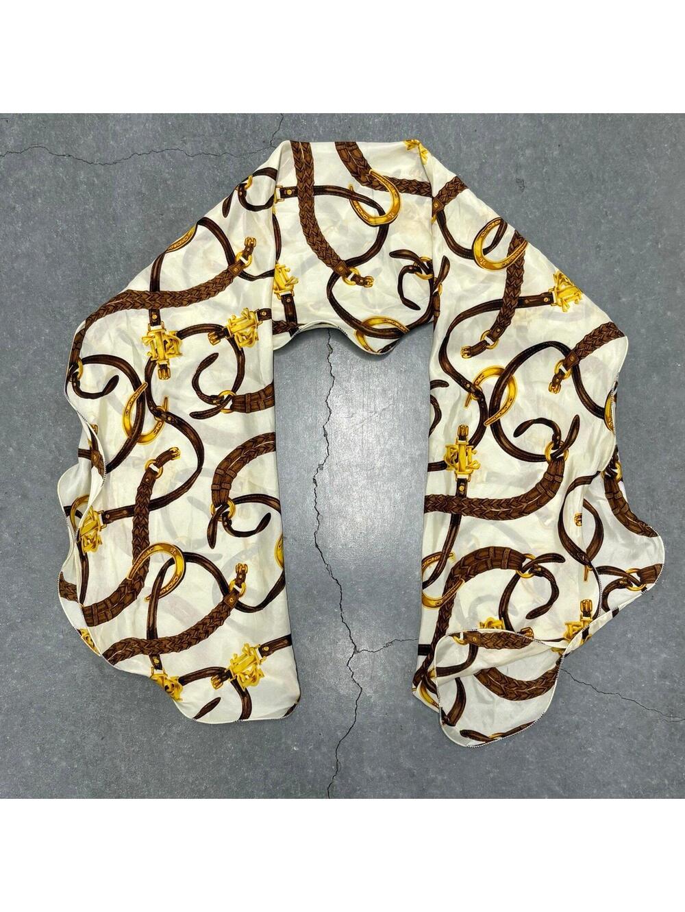Vintage Lauren Ralph Lauren Buckle Strap Scarf